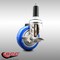 Service Caster 4 Inch 316SS Blue Polyurethane Swivel 1-1/8 Inch Expanding Stem Caster Brake SCC-SS316EX20S414-PPUB-BLUE-TLB-118 - alternate 4